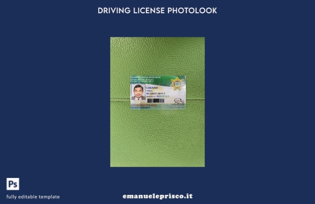 stile verificato modello frontale photolook per patente di guida statale del Mes